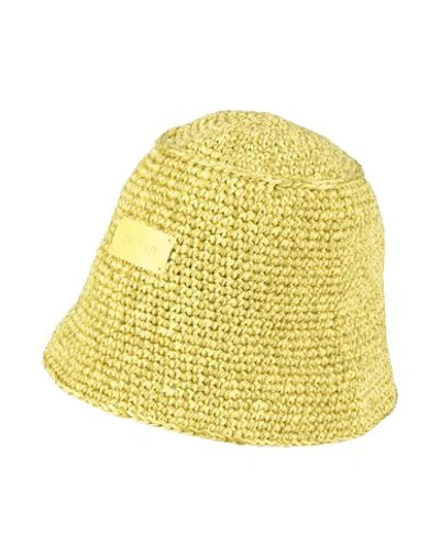 By Far Yellow Robbie Bucket Hat In Apl Apple