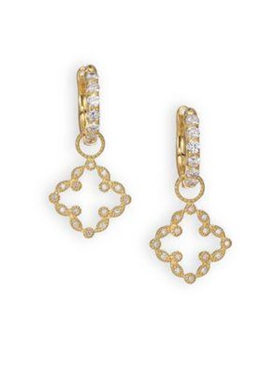 Jude Frances Classic Diamond & 18k Yellow Gold Open Clover Marquis Earring Charms