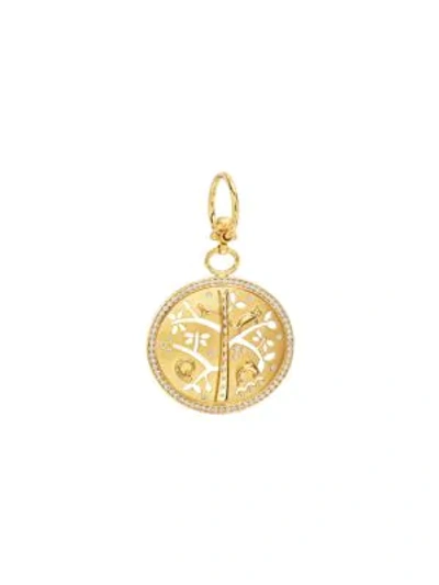 Temple St Clair Tree Of Life Diamond & 18k Yellow Gold Small Pendant