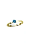 Savvy Cie Jewels 18k Gold Vermeil Garnet March Birthstone Ring In Topaz - December