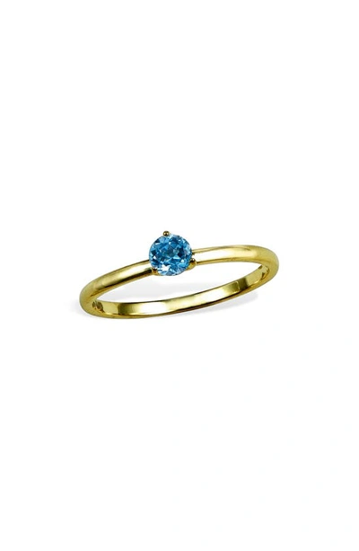 Savvy Cie Jewels 18k Gold Vermeil Garnet March Birthstone Ring In Topaz - December