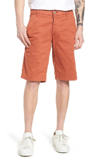 Ag Sub Relaxed Fit Chino Shorts In Sulfur Rosso Red