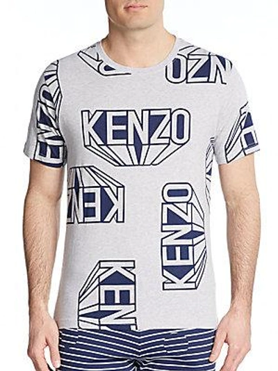 Kenzo Graphic Tee In Grey