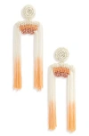 New Friends Colony Tropicana Tassel Earrings In Pina Colada Combo