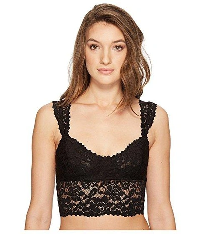 Free People Dream Away Black Lace Bra Top