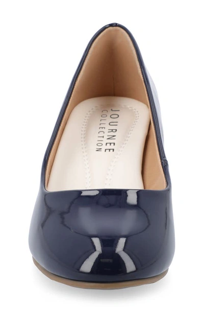 Journee Collection Journee Luu Pump In Patent/ Blue