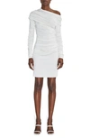 Et Ochs Freya Off-shoulder Twist Mini Dress In White