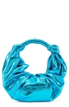 Simon Miller Lame Lopsy Metallic Top-handle Bag In Blue