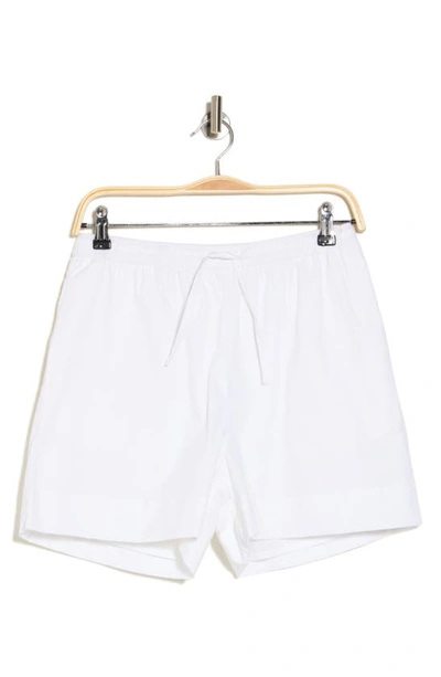 Weworewhat Stretch Cotton Boxer Shorts In Optic White