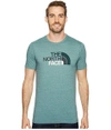 The North Face Short Sleeve Half Dome Tri-blend Tee In Silver Pine Green Heather/darkest Spruce Multi