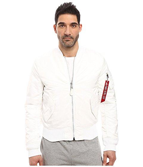 Alpha Industries Ma 1 Slim Fit Flight Jacket White Modesens