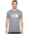 The North Face Short Sleeve Half Dome Tri-blend Tee In Tnf Medium Grey Heather/tnf White