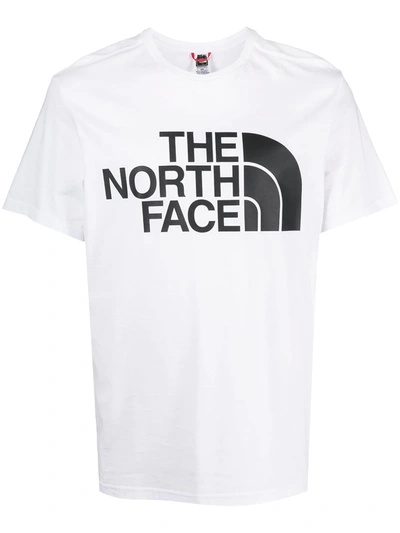 The North Face Logo Print Cotton T-shirt In Black