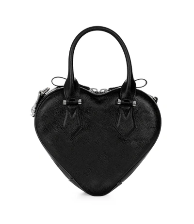 Vivienne Westwood Johanna Heart Handbag In Black