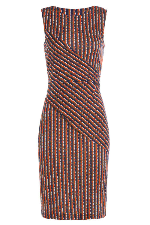 Diane Von Furstenberg Printed Silk Dress In Multicolored | ModeSens