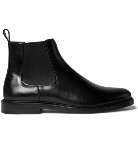 Black Leather Chelsea Boots | ModeSens