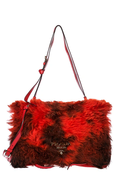 Prada Women's Shoulder Bag In Red