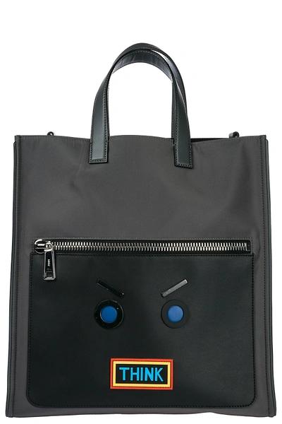 Fendi Men's Bag Handbag Shopping Tote In Grey