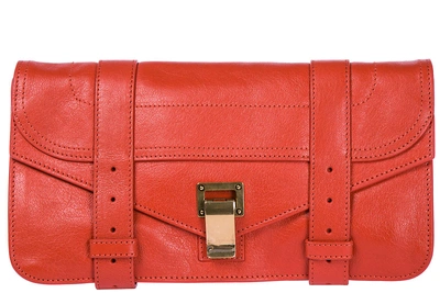 Proenza Schouler Women's Clutch Handbag Bag Purse In Pelle In Red