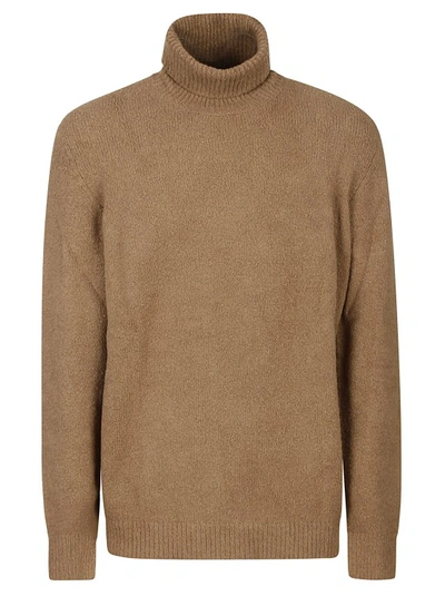 Roberto Collina Brown Turtleneck Sweater