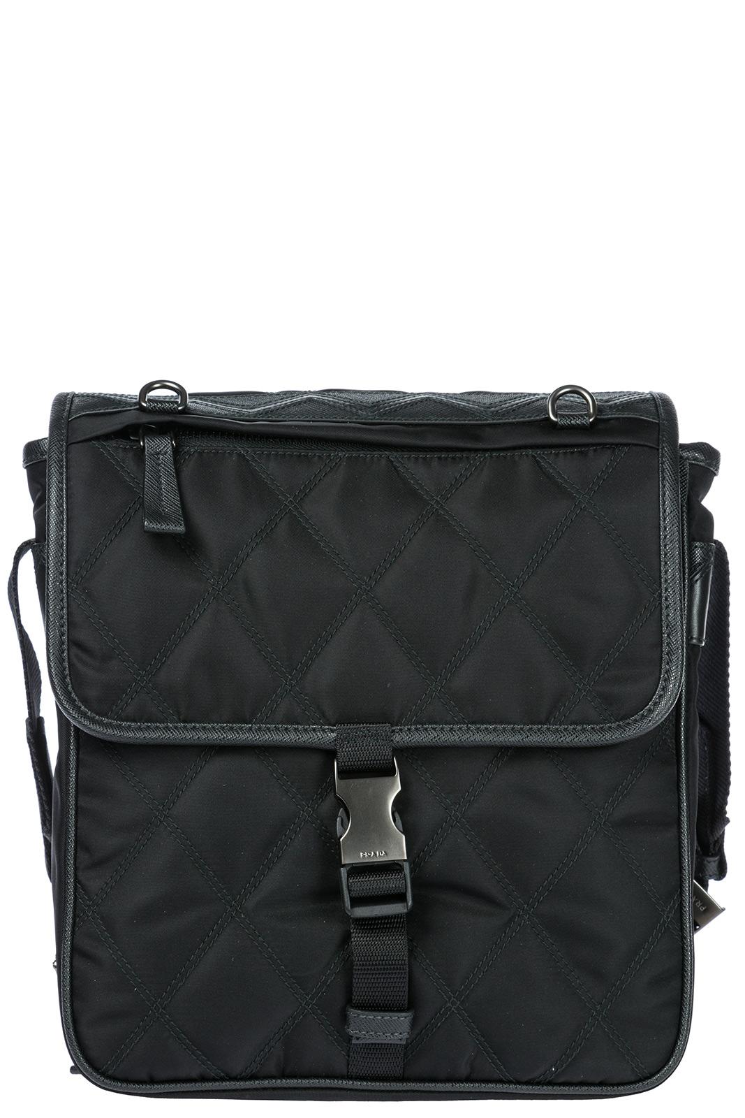 prada men's nylon messenger bag