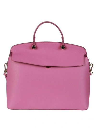 Furla My Piper Tote In Orchid Pink