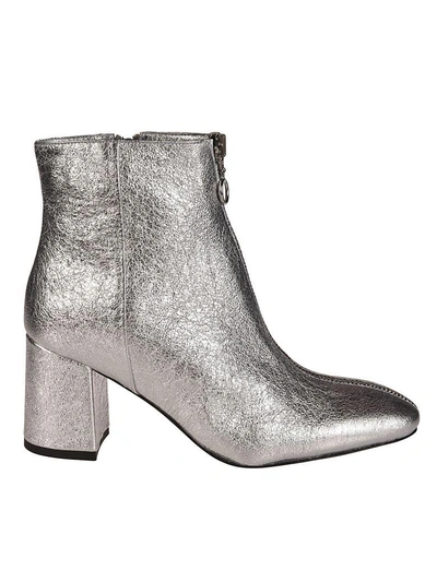 Rebecca Minkoff Zipped Ankle Boots In Silver