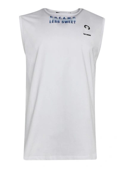 Raf Simons Printed Sleeveless Shirt In White