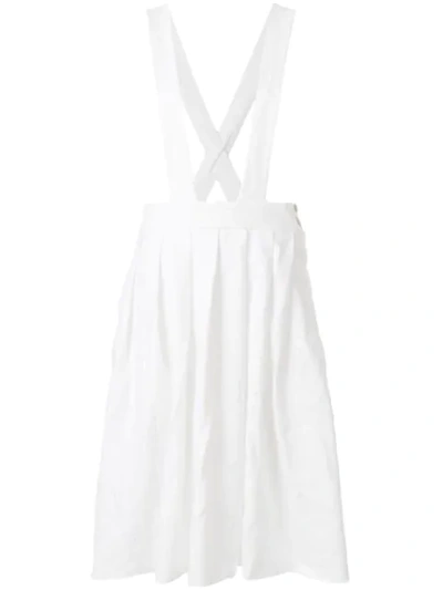 Comme Des Garcons Girl Flared Midi Dress In Off White