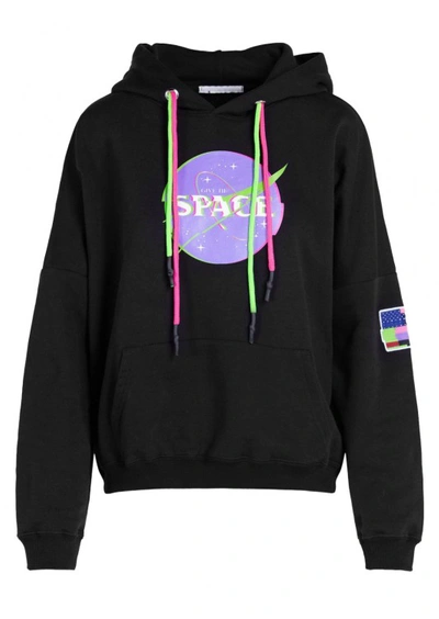 Give Me Space Black Logo Hoodie