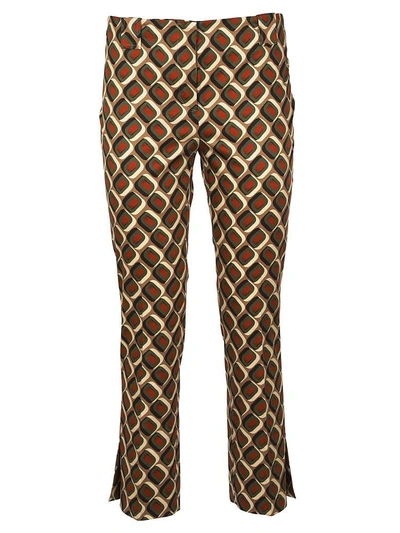 Incotex Printed Trousers In Multicolor