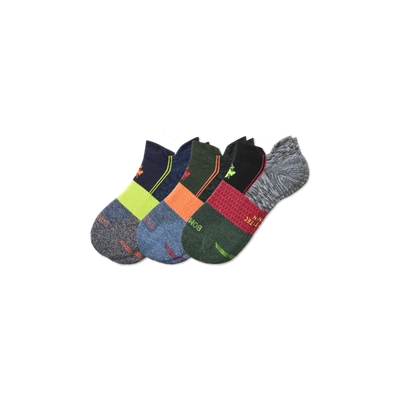 Bombas Running Ankle Sock 3-pack In Navy Olive Mix