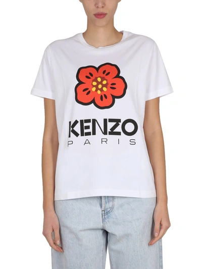 Kenzo Soft T-shirt Boke Flower In White