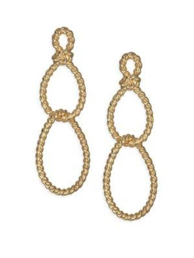 Kate Spade Sailors Knot Statement Earrings In Yellow Gold