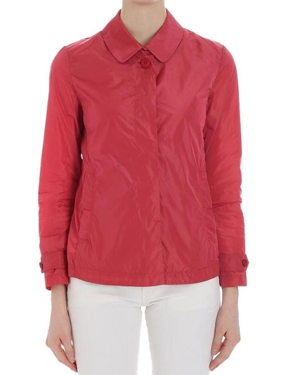 Add Collared Jacket In Red