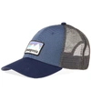 Patagonia Shop Sticker Trucker Hat - Blue