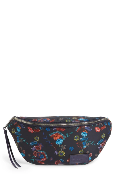 Rebecca Minkoff Nylon Floral Belt Bag/fanny Pack In Floral Blue