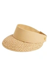 Eric Javits 'squishee Champ' Custom Fit Visor - Beige In Peanut