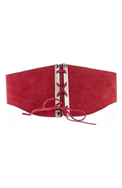 Lovestrength Roxy Corset Belt In Red