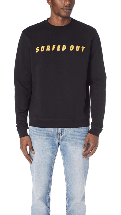 The Silted Company Surfed Out Sweatshirt In Black