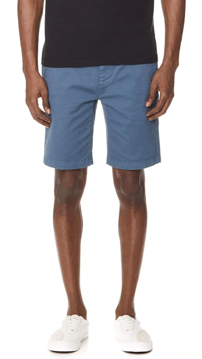 7 For All Mankind Trouser Shorts In Deep Sea
