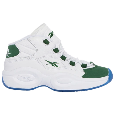 Reebok Kids' Boys  Question Mid Msu In White/green/gold