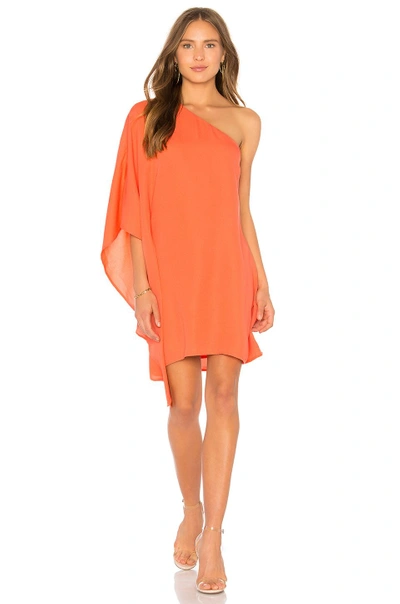 Cupcakes And Cashmere Deliz Dress In Coral. In Hot Coral