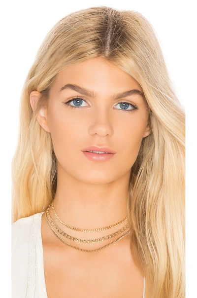 Natalie B Jewelry Izzy Choker In Gold