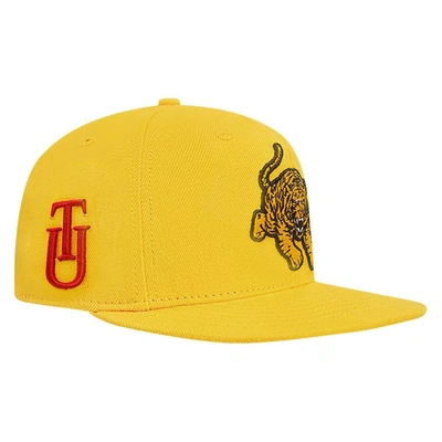 Pro Standard Gold Tuskegee Golden Tigers Evergreen Mascot Snapback Hat