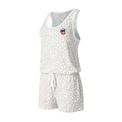 Concepts Sport Cream Chicago Cubs Montana Hacci Knit Romper