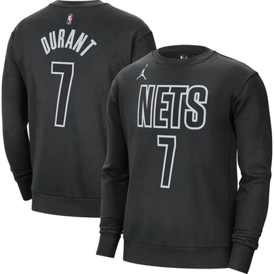 Jordan Brand Kevin Durant Black Brooklyn Nets Statement Name & Number Pullover Sweatshirt
