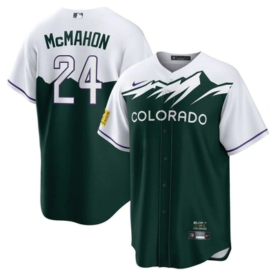 Nike Ryan Mcmahon White/forest Green Colorado Rockies City Connect Replica Player Jersey