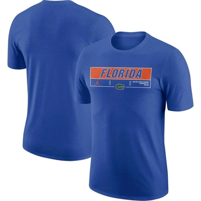 Jordan Brand Nike Royal Florida Gators Wordmark Stadium T-shirt