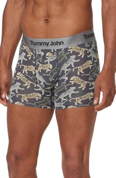 Tommy John Second Skin 4-inch Boxer Briefs In Asphalt Big Cat